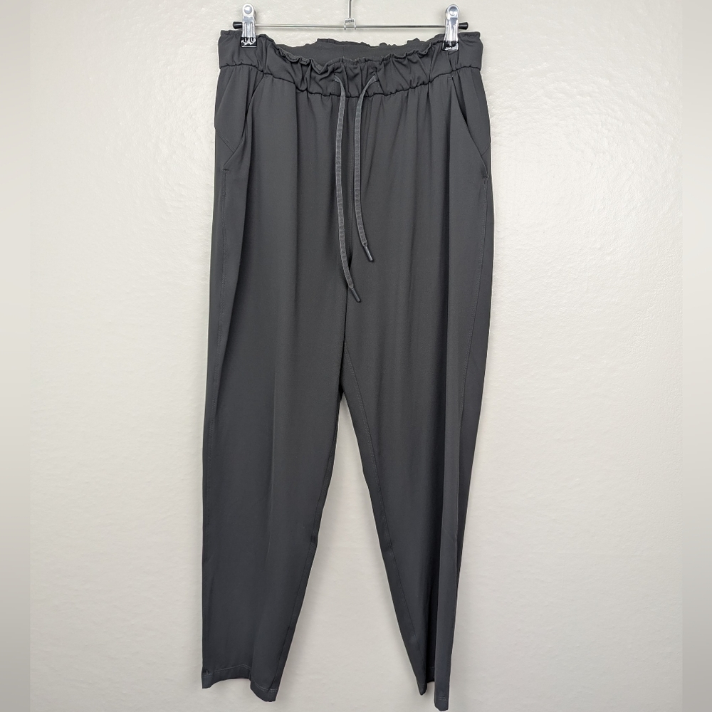 lululemon athletica Dark Gray Track Pants with Drawstring Waist